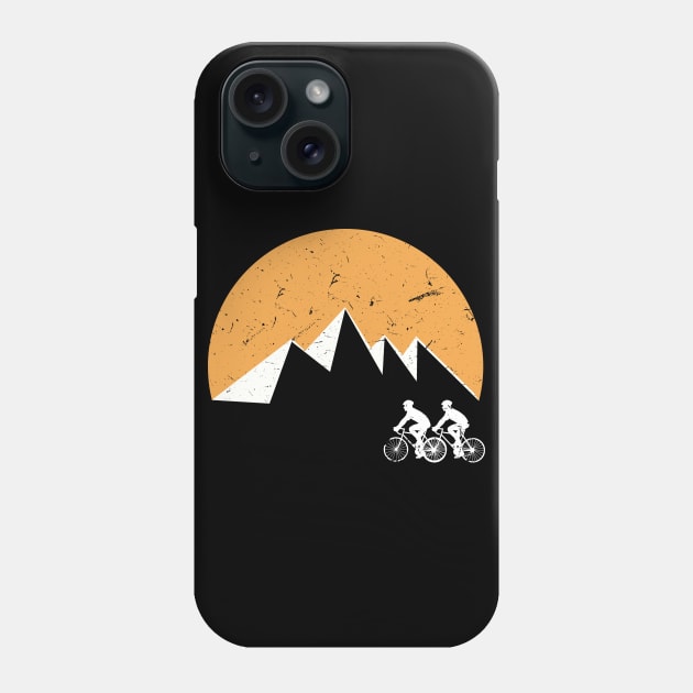 Retro Vintage Bicyclist Art Phone Case by SiGo