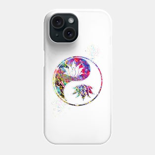 Lotus in Yin Yang Phone Case