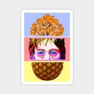 Funny pineapple face Magnet