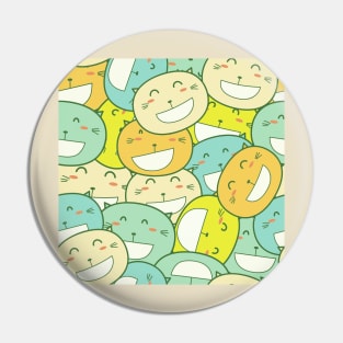 Happy Kitty Face Pin