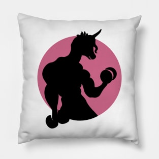 I'm A batter Gym Unicorn Pillow