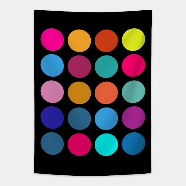 Colorful Dots Tapestry by RockettGraph1cs