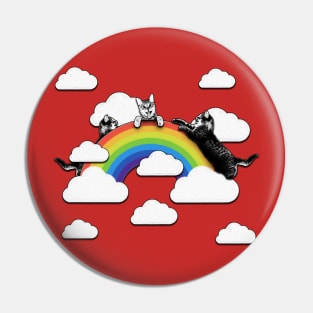 Rainbow cats Pin