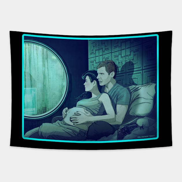 RACHEL'S BABY - BLADE RUNNER Tapestry by HalHefner