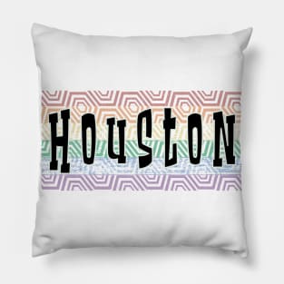 LGBTQ PATTERN AMERICA HOUSTON Pillow