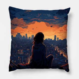 City Lights Serenade Pillow