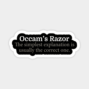 Occam's Razor Definition Magnet