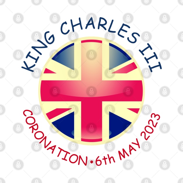 King Charles Coronation 2023 Union Jack God Save The King by Boo Face Designs