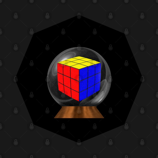 Rubik's Cube in a Snow Globe by The Black Panther