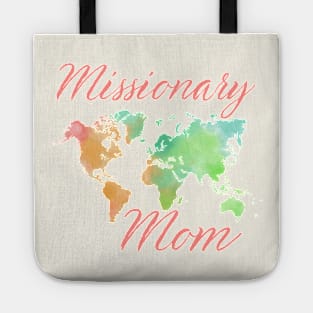 Missionary Mom Watercolor Earth LDS Missionary Gift Tote