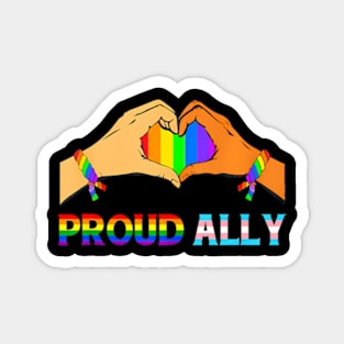 Proud LGBT Ally Support Pride Mom Mother LGBT Month Magnet