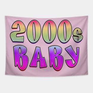 2000s Baby Rainbow Tapestry