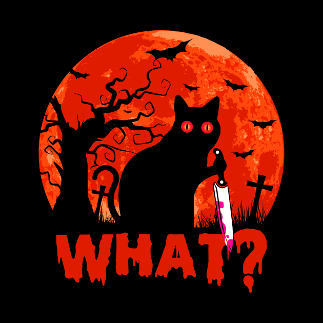 Cat What Black Cat halloween by binnacleenta