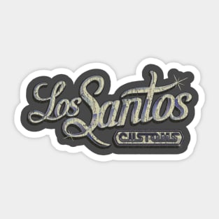 los santos customs Sticker for Sale by Rebass