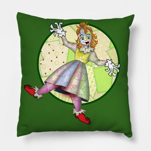 patchwork girl Pillow by richhwalsh