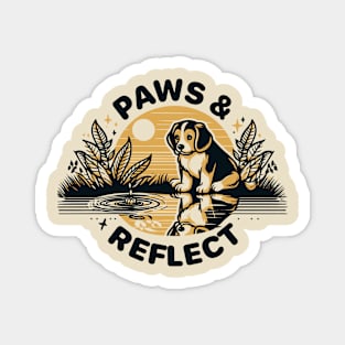 Paws and Reflect Dog Magnet