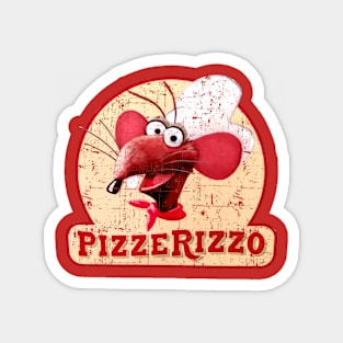 PizzeRizzo - Rizzo the Rat, distressed Magnet