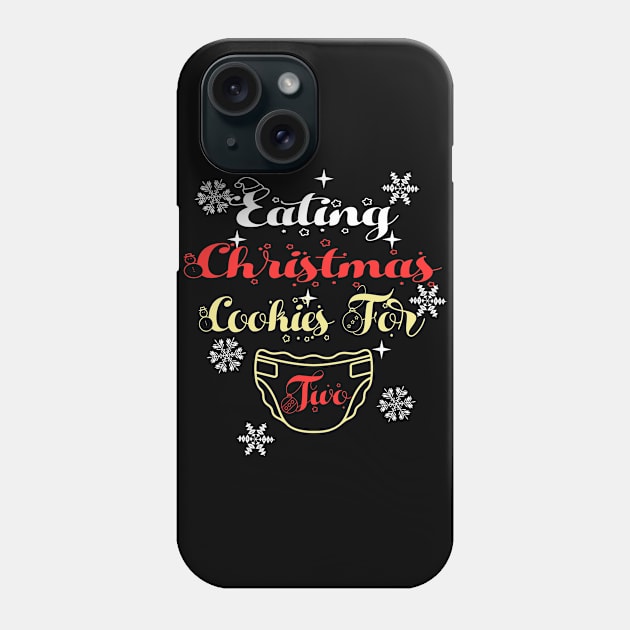 eating christmas cookies for two Phone Case by DesStiven