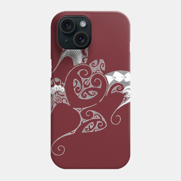 Polynesian tatoo art turtle Phone Case by Havai'iART&WOOD