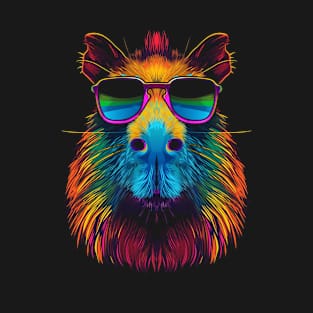 Capybara Capibara Sunglasses Pop Art T-Shirt