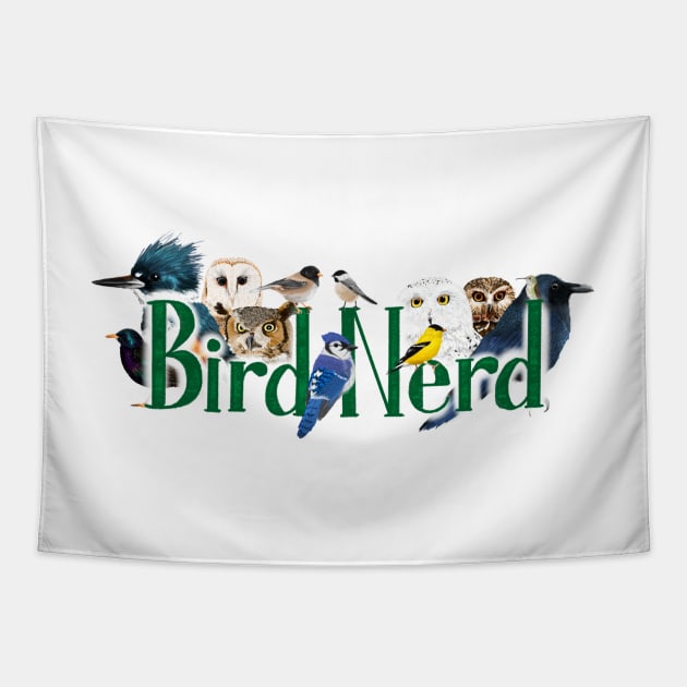 Bird Nerd 2 Tapestry by FernheartDesign