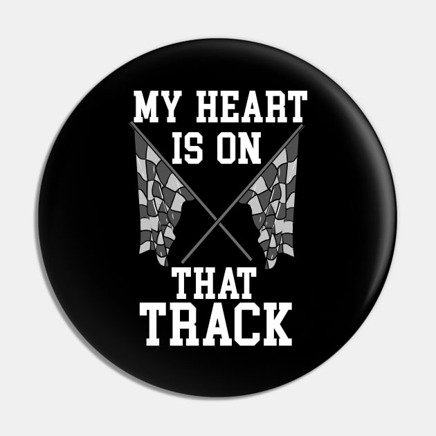 My Heart Is On That Track Pin by maxcode