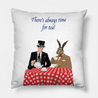 Mad Hatter & March Hare Pillow