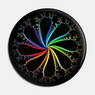 bright vivid rainbow coloured design Pin