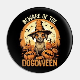 Fur-tastic Halloween Hound Dog Witch Costume Pin