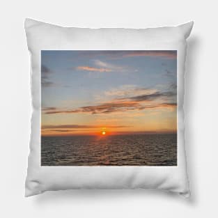 Summer Lake Sunset Pillow