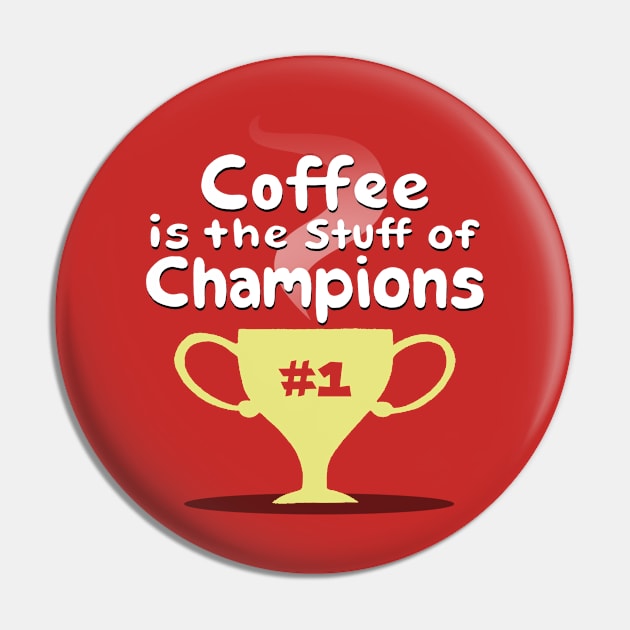 Original Inspirational Coffee Saying Caffeine Addict Trophy For Coffee Lovers Pin by Originals By Boggs