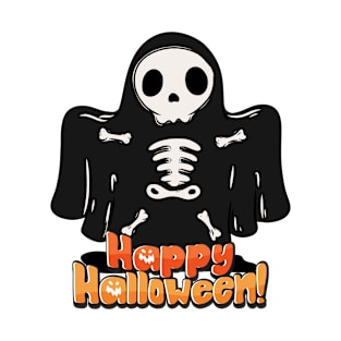 Cute skeleton happy Halloween T-Shirt