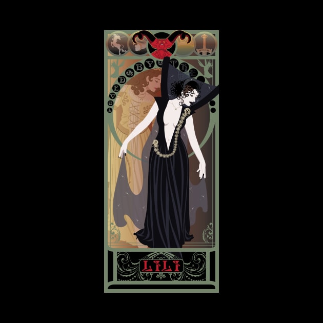 Dark Lili - art nouveau - Legend by captainlaserbeam