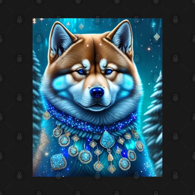 Jeweled Shiba Inu by Enchanted Reverie