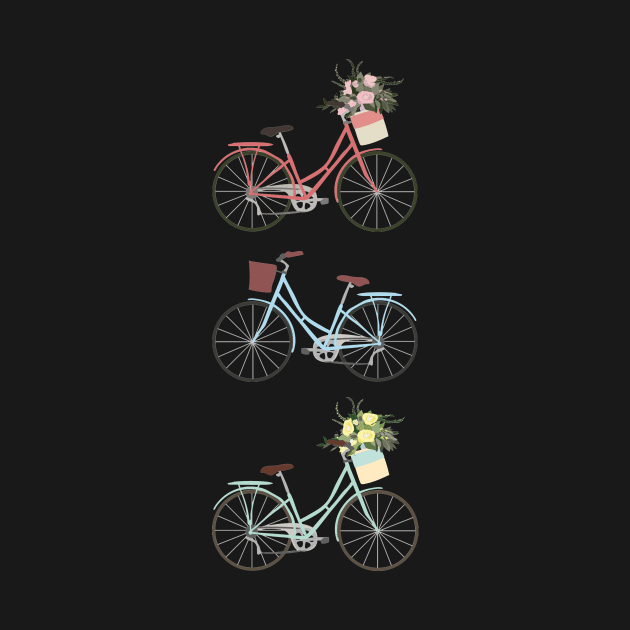 Pastel Bicycles by LThomasDesigns