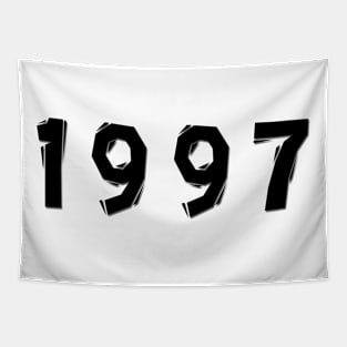 1997 year | simple black Tapestry