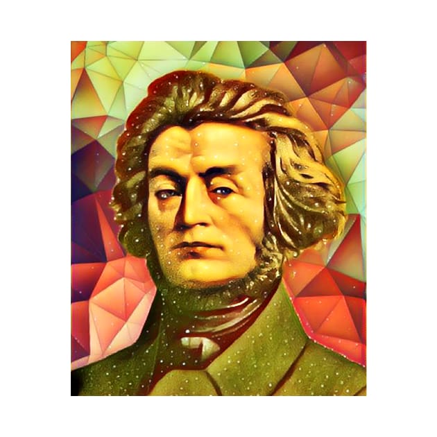 Adam Mickiewicz Snow Portrait | Adam Mickiewicz Artwork 15 by JustLit