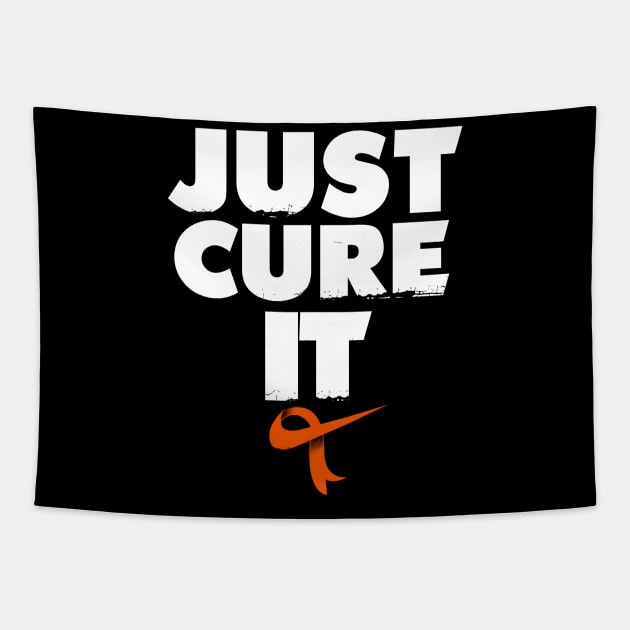 Just Cure It Shirt Leukemia Awareness Tapestry by Dailygrind