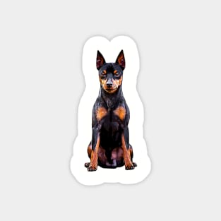 Miniature Pinscher Toy Black and Tan Cute Puppy Dog Magnet