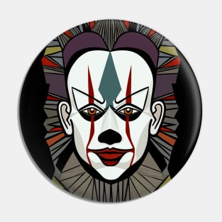 Portrait of Clown 2 Pin