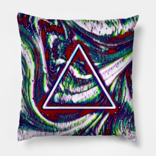 Distorted triangle Pillow