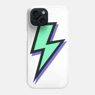 Mint Green and Purple Lightning Bolts Phone Case