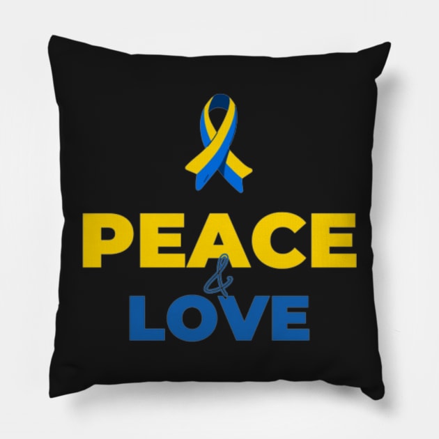 Peace & Love - International day of Peace Pillow by Tee Shop