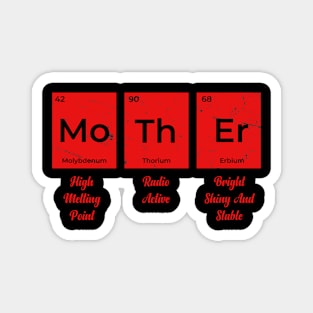 Womens Mother Periodic Table Elements of a Mother's Day Magnet