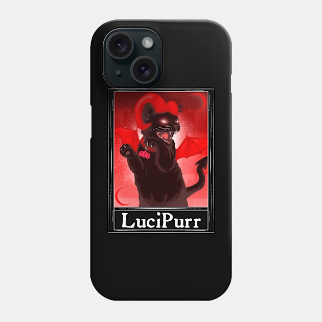 LuciPurr Tarot Phone Case by LVBart