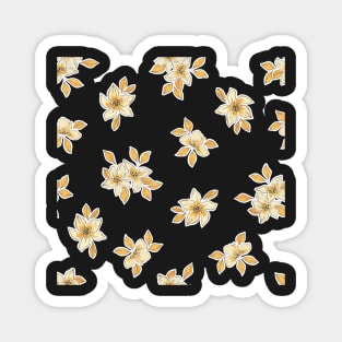 Brown Flower Garden Magnet