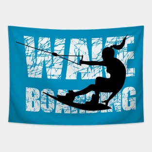 Girl Wakeboarding Tapestry