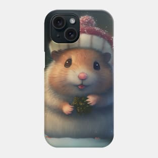 Cute Christmas Hamster Phone Case