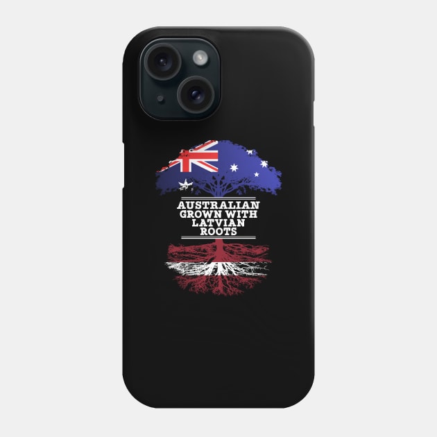 Australian Grown With Latvian Roots - Gift for Latvian With Roots From Latvia Phone Case by Country Flags