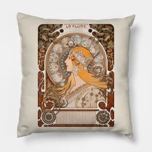 Zodiac (1896) by Alphonse Mucha Pillow